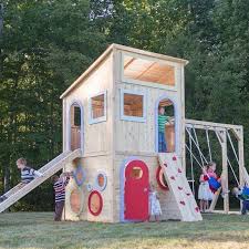 These free plans also have a free print friendly pdf downloadable version free of ads. 75 Dazzling Diy Playhouse Plans Free Mymydiy Inspiring Diy Projects Playset Outdoor Diy Playhouse Backyard Playset