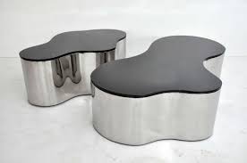 Saturn pair of circular wall mirrors, ca. Pair Of Free Form Coffee Tables By Karl Springer For Sale At 1stdibs