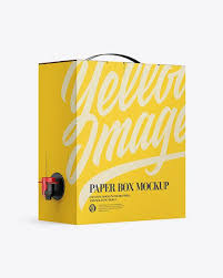 Bag In A Matte Box With Dispenser Mockup Half Side View In Box Mockups On Yellow Images Object Mockups Mockup Business Card Mock Up Psd Mockup Template