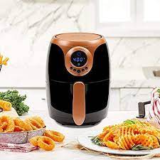 All brands of air fryers: Buy Copper Chef 2 Qt Air Fryer Turbo Cyclonic Airfryer With Rapid Air Technology For Less Oil Less Cooking Includes Recipe Book Black Online In Oman B07tcq7vs7