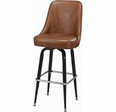 Every panel of the stool portrays its unique origin, emphasized by mesmerizing color variations and natural markings on the surface. High Back Swivel Bar Stool With Bucket Seat