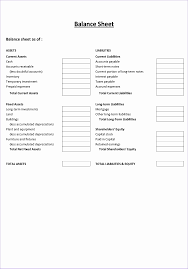 Free Printable Balance Sheet Template Di 2020