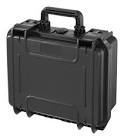 Portable IP67 Waterproof Tool Box w/ Foam Layers, Black, Small, 13-in Maximum