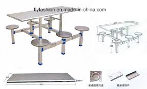 Stainless steel is clean, sterile, and the most contemporary way to go in kitchen accompaniment. 6 Seaters Stainless Steel Dining Table For Resturan And Canteen Dt 23 China School Furniture Competitive Price Made In China Com