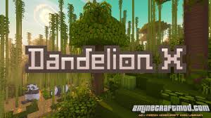 Download Dandelion X Mod For Minecraft 1 16 5 1 1x X 2minecraft Com