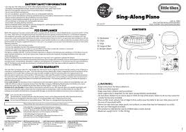 They started out with toddlers in mind when they built their company. Little Tikes Sing Along Piano Quick Start Manual Pdf Download Manualslib