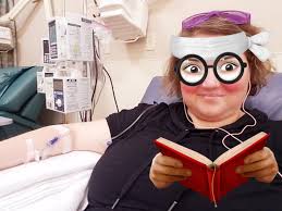 Infusion day. 🙏🏻 Got my meds. Didn't have to battle to get them this  time. ☀️ Thanks to all the kind nurses and docs that take care of us. ❤️‍🩹  Oh, and