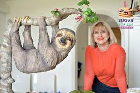 Hanging Sloth Cake By Sugar Street Studios By Zoe Burmester Sloth Cakes Hanging Sloth Sloth