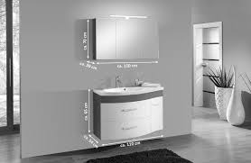 Sam Badmobel Set 2tlg Waschtisch 110 Cm Hochglanz Weiss Grau Lugano Badkamer