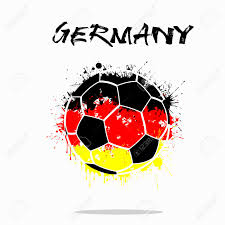 Diese liste enthält auch die flaggen abhängiger gebiete und nicht vollständig anerkannter länder. Abstrakter Fussball Gemalt In Den Farben Der Deutschland Flagge Vektor Illustration Lizenzfrei Nutzbare Vektorgrafiken Clip Arts Illustrationen Image 79422292