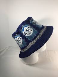 Busch Light Beer Can Hat Crochet Beer Beer Can Hat Unique Items Products
