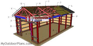 This video shows how to lay out the site, how to square the building, and how to m. 16x32 Pole Barn Roof Plans Myoutdoorplans Free Woodworking Plans And Projects Diy Shed Wooden Playhouse Pergola Bbq