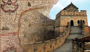 Historic map of the Great Wall