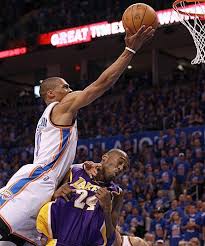 Share all sharing options for: Nba Staples Officially Done This Season As Oklahoma City Thunders Knocks Out L A Lakers 4 1 Oklahoma City Thunder Lakers Vs Westbrook