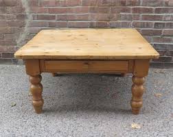 Get 5% in rewards with club o! English Square Pine Table With One Drawer Turned Legs And Resized To Coffee Table Height From European Country Of Cambridge Ma Attic