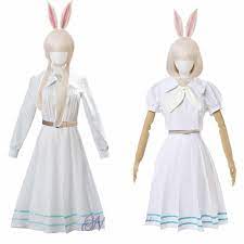 Anime Cosplay Beastars Haru Costume Lolita Dress Wig Ears Women Japanese  School Uniform White Rabbit Halloween 