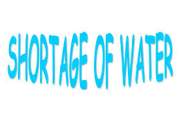 i introduction chart of water shortage in 1995 and the