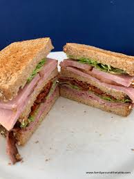 I wanted a light meal for dinner and wasn't in the mood for meat. Roast Beef Ham And Bacon Club Sandwich Family Around The Table