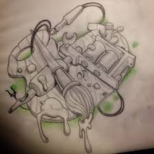 Dovme Makinasi Tattoo Machine Drawing Tattoo Machine Art Graffiti Drawing