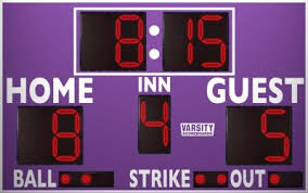 Hrlorkc scoreboard score keeper score flipper for basketball tennis sports. Baseball Scoreboards By Varsity Scoreboards