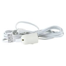 Newhouse Lighting 18 2 12 Ft White Hanging Lamp Light Cord With E26 Socket Ccord Wh The Home Depot