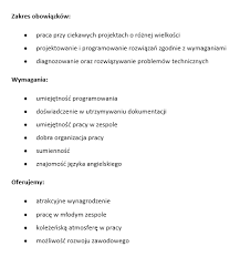 Pobierz obowiązujący wzór umowy o prace w formacie docx oraz pdf. Ogloszenie It Jak Napisac Ciekawe Ogloszenie Dla Branzy It