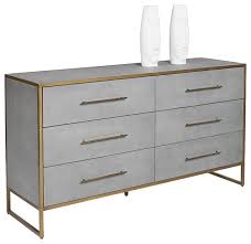 Enjoy free shipping on most stuff, even big stuff. Dugan Dresser Shagreen Leather Contemporary Dressers By Virgil Stanis Design Houzz