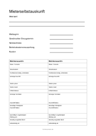 Check spelling or type a new query. Selbstauskunft Mietinteressenten Word Word Vorlage Zum Herunterladen
