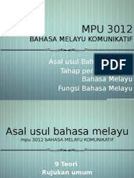 Bahasa melayu bahasa kebangsaan bahasa ilmu bahasa kebangsaan bahasa rasmi kedudukan dan taraf b.m perkara 152 perlembagaan persekutuan akta bahasa. Bahasa Melayu Komunikatif Asal Usul Bahasa Melayu Tahap Perkembangan Bahasa Melayu Fungsi Bahasa Melayu