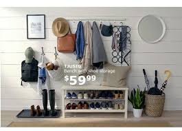 Tjusig Bench With Shoe Storage White 42 1 2x19 5 8 Ikea Bench With Shoe Storage Shoe Storage White Ikea Mud Room
