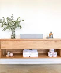 Drawer back/ drawer side:particleboard, plastic foil. Introducing The Kiama Timber Vanity With Open Shelf