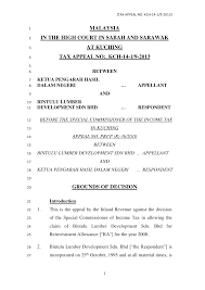 Ketua pengarah hasil dalam negeri. Http Www Hasil Gov My Pdf Pdfam Bintulu Lumber Dev Sb High Court Pdf
