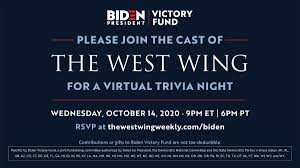 It's time to put your skills to the test! Mega Thread West Wing Cast S Virtual Trivia Night Event October 14th 2020 9pm Est R Thewestwing