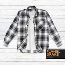 Kemeja kotak kotak pria distro flanel hijau sht 767 gudang fashion. Halaman Download Fortklass Flanel Drake Kemeja Pria Baju Kemeja Cowo Lengan P
