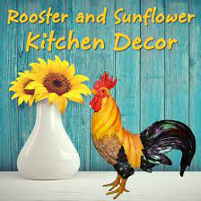 Sunflower kitchen decor will be the perfect option which will make the kitchen looks good with its concept and theme with its attractiveness. Rooster And Sunflower Kitchen Decor Theme