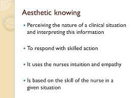 Feb 27, 2017 · understanding esthetic knowing. Carper 1978 Fundamental Patterns Of Knowing Ppt Video Online Download