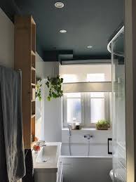 Bad Dunkledecke Farbeimbad Kleinaberfein Minibad Dunkle Decke Bad Decke Badezimmer Streichen