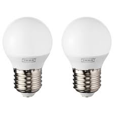 Ryet Globe Opal White Led Bulb E27 200 Lumen 2700 K Ikea Led Bulb Bulb Storage Boxes With Lids