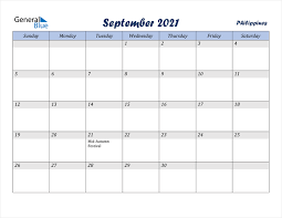 Maybe you would like to learn more about one of these? Philippines September 2021 Calendar With Holidays