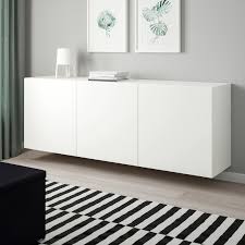 Besta Wall Mounted Cabinet Combination White Lappviken White 70 7 8x16 1 2x25 1 4 Ikea In 2020 Wall Mounted Cabinet Ikea Ikea Sideboard