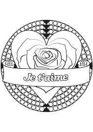 Son coloriage pourra par exemple accompagner une carte de st valentin ou un cadeau personnalisé. Saint Valentin 3 Saint Valentin Coloriages Difficiles Pour Adultes