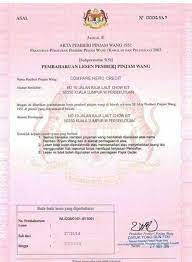 Butuh pinjaman online 24 jam? Akta Pemberi Pinjam Wang 1951