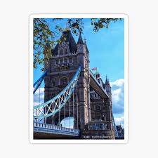 Das ist aber eine täuschung: Sticker Tower Bridge Redbubble