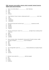 English grammar lessons bahasa malaysia version 3. Latihan Tatabahasa Thn 5
