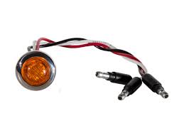 Side marker trailer lights with 4 led's are nice and bright, with minimal current draw. Mini Round Led 3 Wire Clearance Turn Marker Heavy Duty Lighting
