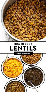 How To Cook Lentils Recipe And Tips Gimme Some Oven Recipe How To Cook Lentils Lentil Recipes Lentil Recipes Easy