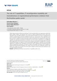 PDF) The role of IT capabilities, IT reconfiguration capability and  innovativeness