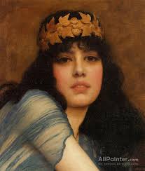 John William Godward Head Of A Girl Oil Painting Reproductions for sale