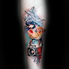 It is easier to photograph a back tattoo than a tattoo on a leg or an arm. 80 Camera Tattoo Designs For Men Photography Ink Ideas