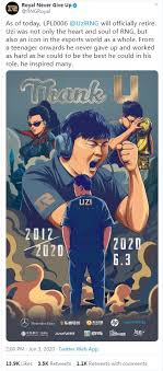 Uzi Out Lol Legend Gamer Uzi Retires Due To Injuries And Diabetes Cgtn
